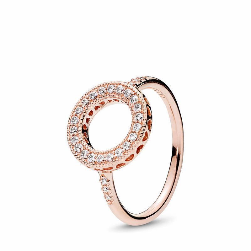 Inele statement Pandora Rose™ Inima Halo (VocrilzP)